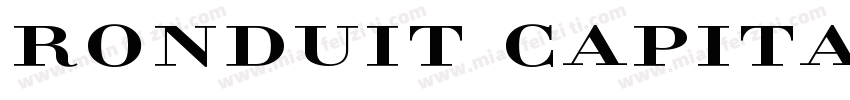 Ronduit Capitals字体转换